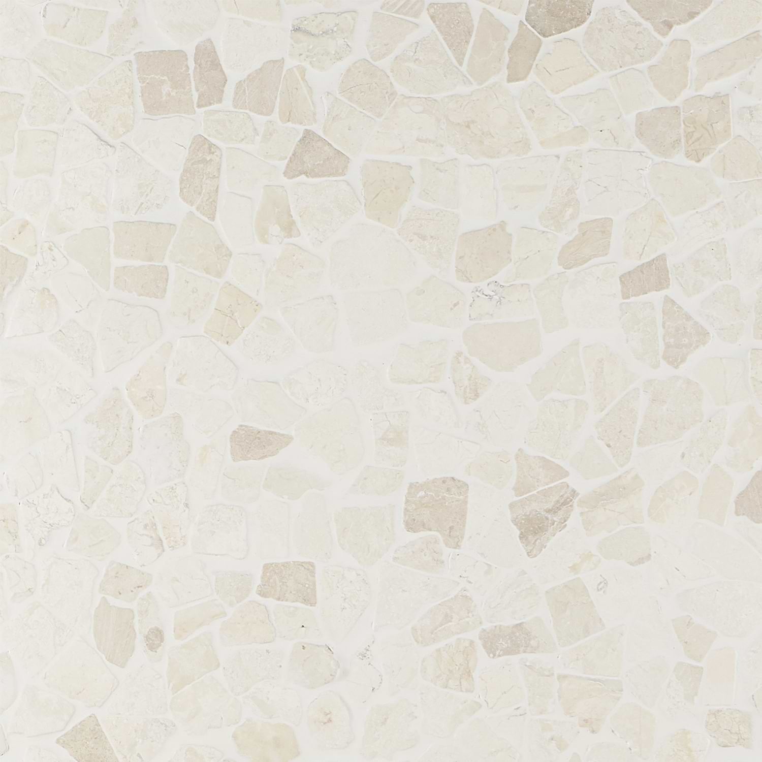 Nature Tumbled Lovina White Pebble Honed Mosaic Tile