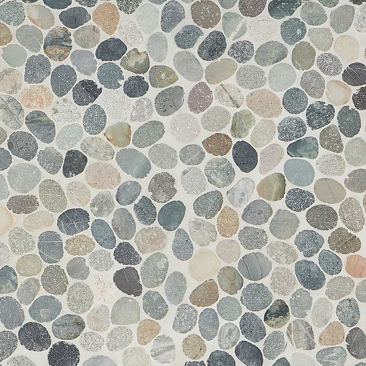 Nature Sumatra Round Pebble Mosaic