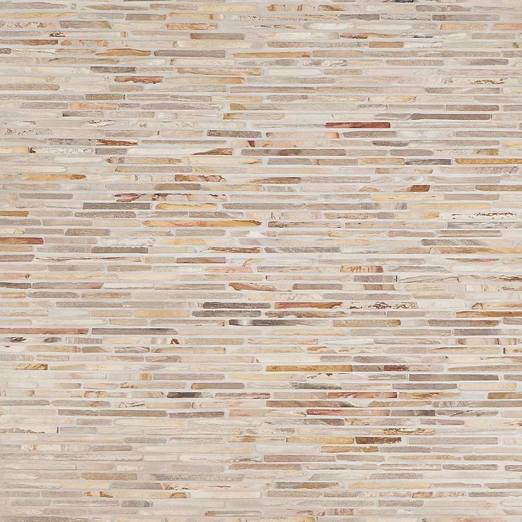 Fossil Cracked Joint Petrified Stone Mosaic