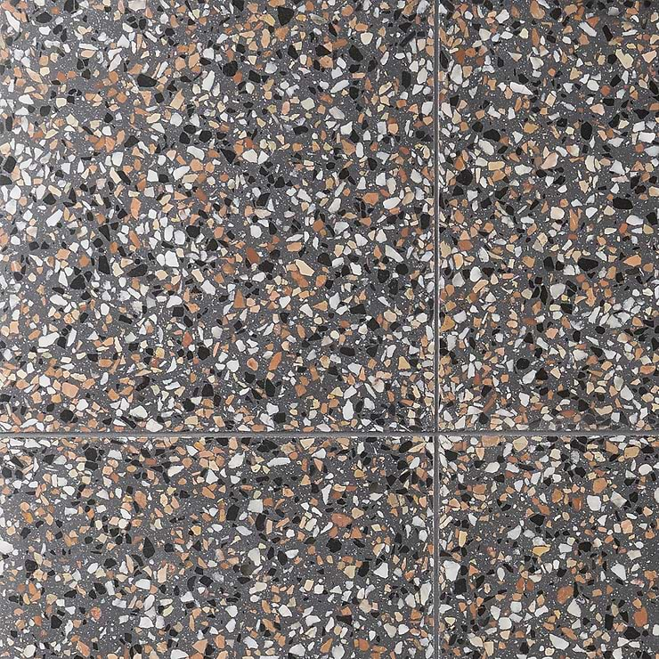 True Terrazzo Paradiso Gray 16x16 Polished Terrazzo Tile