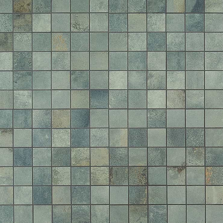 Angela Harris Flatiron Aquamarine 2x2 Porcelain Matte Mosaic