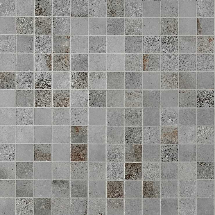 Angela Harris Flatiron Gray 2x2 Matte Porcelain Mosaic