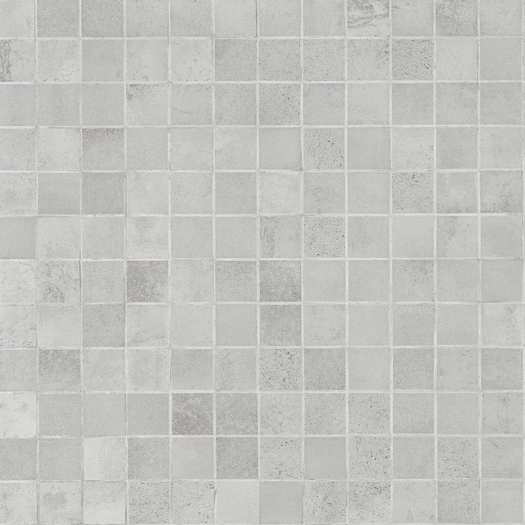 Hewlett Metal Silver 2x2 Matte Porcelain Mosaic Tile