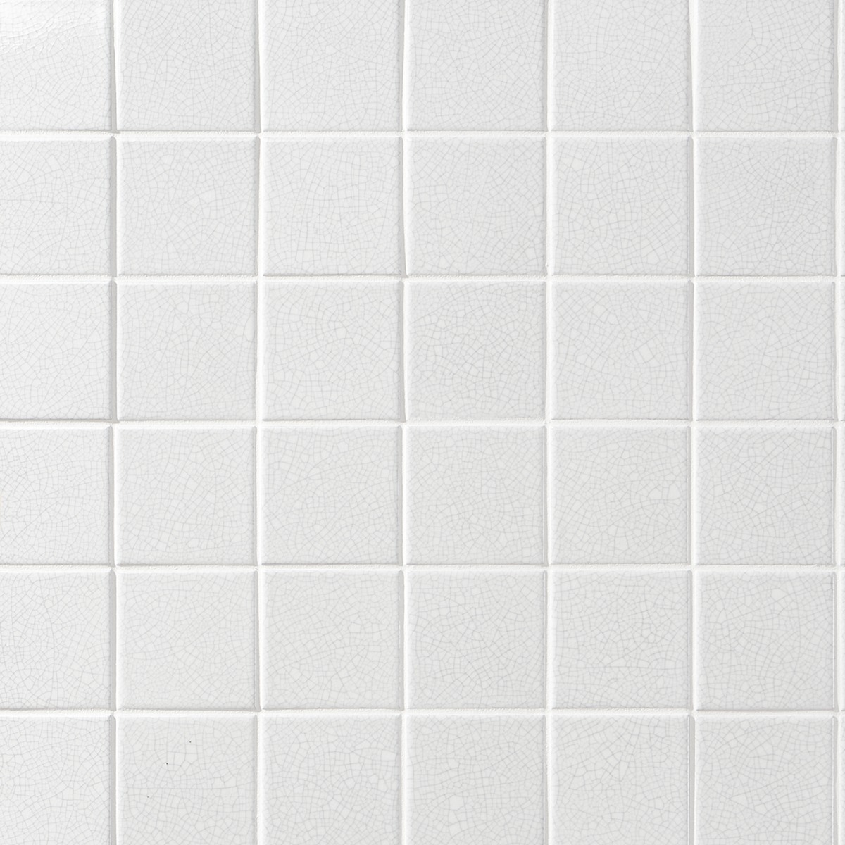 Sarina Vintage White 4x4 Glossy Crackled Ceramic Wall Tile