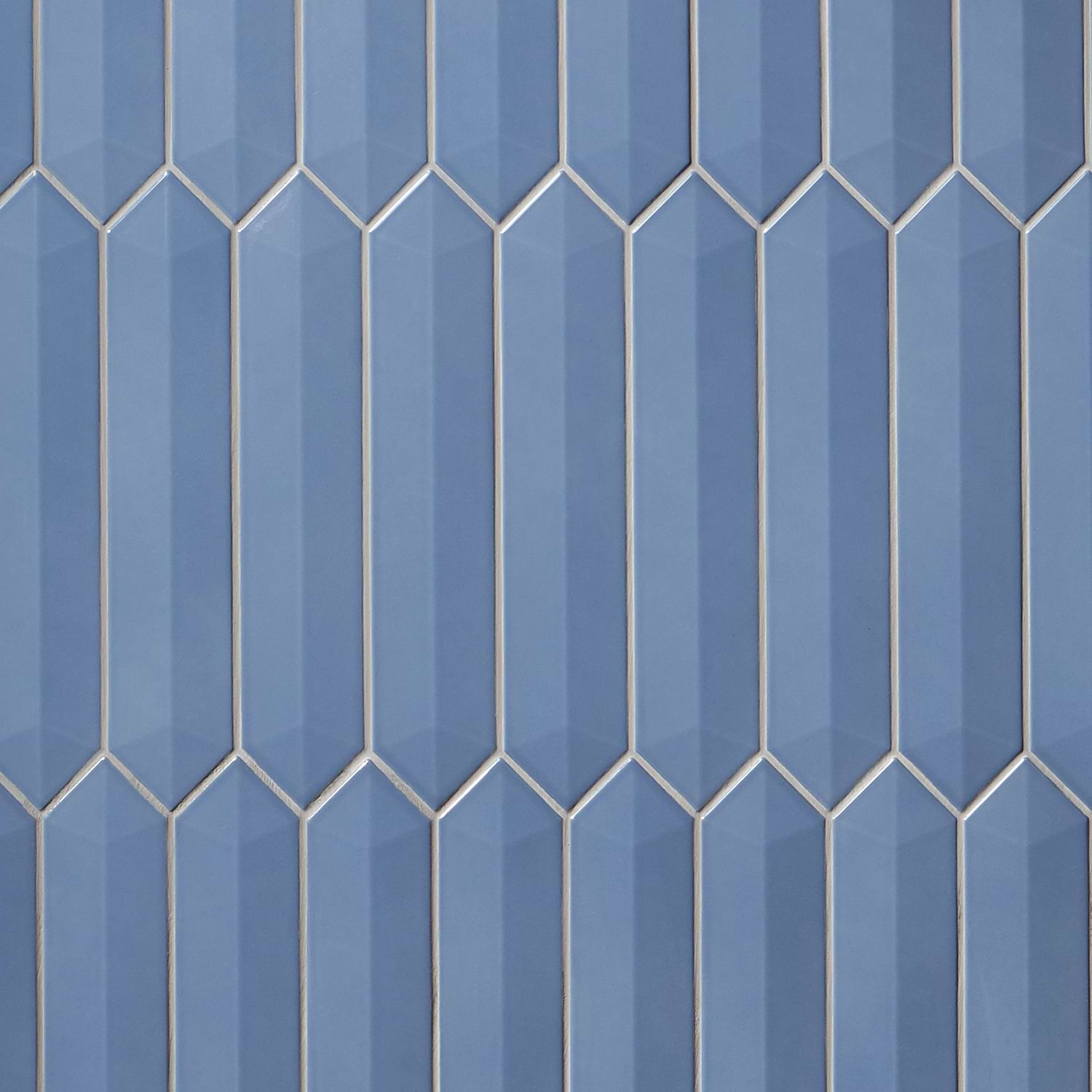 Kent Marine Blue 3x12 Contour 3D Picket Polished Ceramic Wall Tile