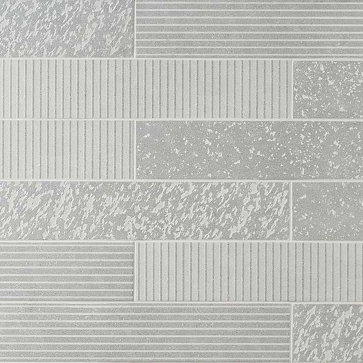 Texstone Deco Gris Gray 4x19 Matte Porcelain Subway Tile