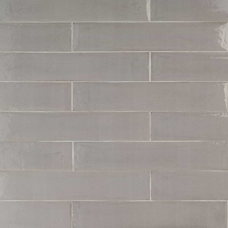 Paint Grigio Gray 3x16 Glossy Porcelain Subway Tile