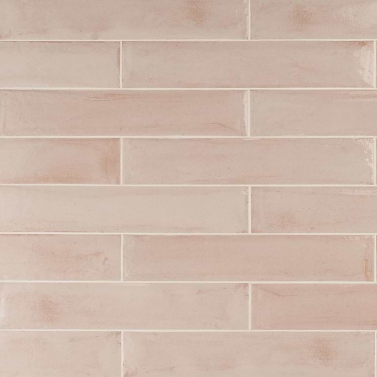 Paint Rosa Pink 3x16 Glossy Porcelain Subway Tile