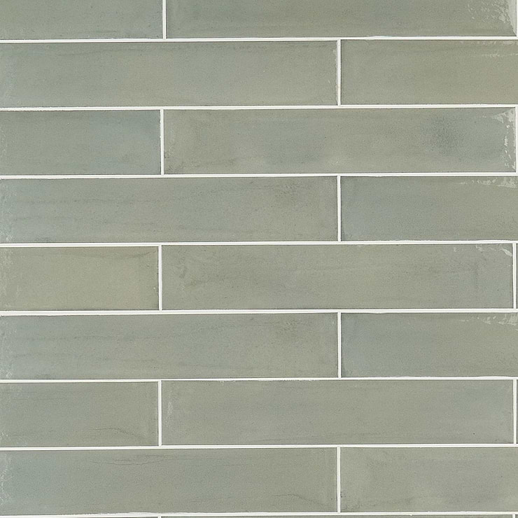 Paint Verde Green 3x16 Glossy Porcelain Subway Tile