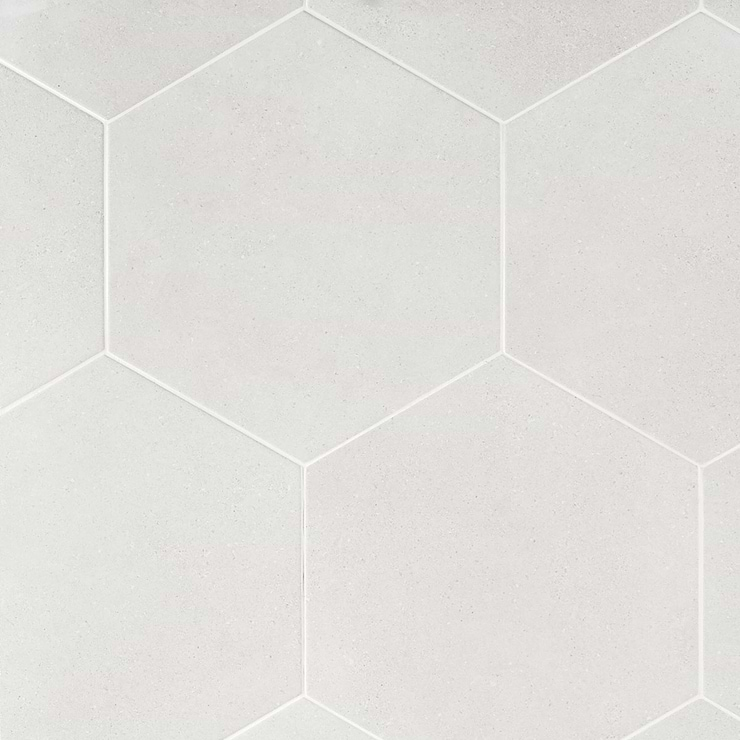 Pergola White 12.5" Hexagon Matte Porcelain Tile