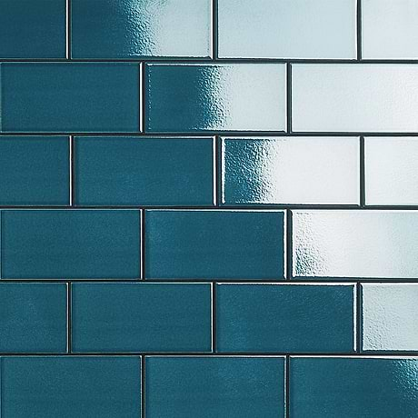 Seaside Marine Blue 4x8 Crackled Glossy Ceramic Tile