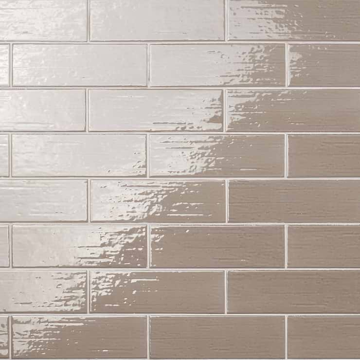 Kiln Dark Gray 3x9 Polished Porcelain Subway Tile