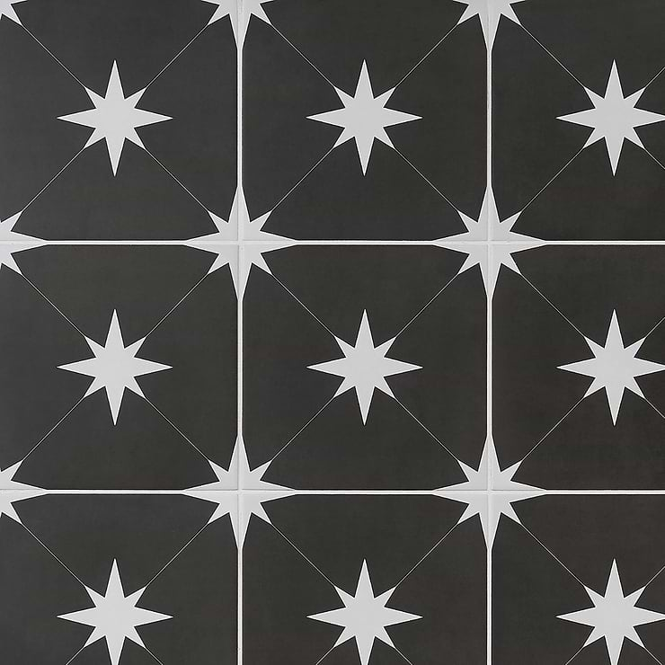 Tau Nero 9x9 Matte Porcelain Tile