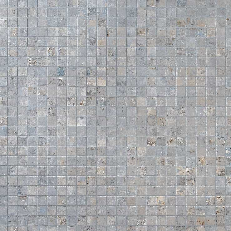 Portrait Ocean Blue 1x1 Matte Porcelain Mosaic Tile