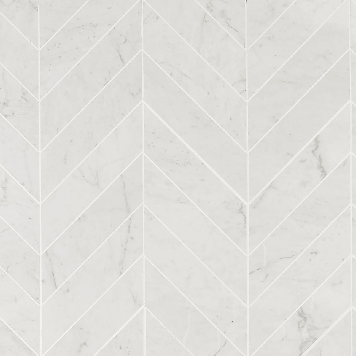 DreamStone Carrara Giola 2x8 Chevron Polished Porcelain Mosaic