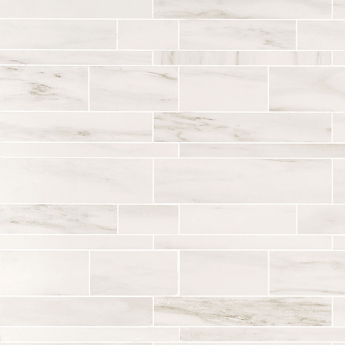 DreamStone Dolomite Snow Railroad Matte Porcelain Mosaic