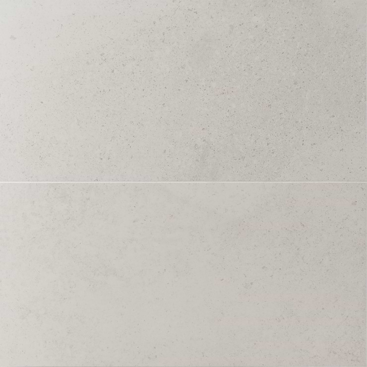 New Rock Perla White 12x24 Limestone Look Matte Porcelain Tile