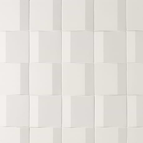 Zeal Edge 3D White 5x5 Matte Porcelain Tile