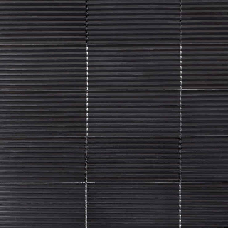 Zeal Linear 3D Gunmetal Gray 5x10 Glazed Porcelain Tile