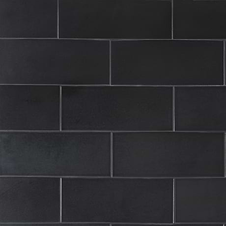 Zeal Gunmetal Gray 5x12 Polished Porcelain Tile