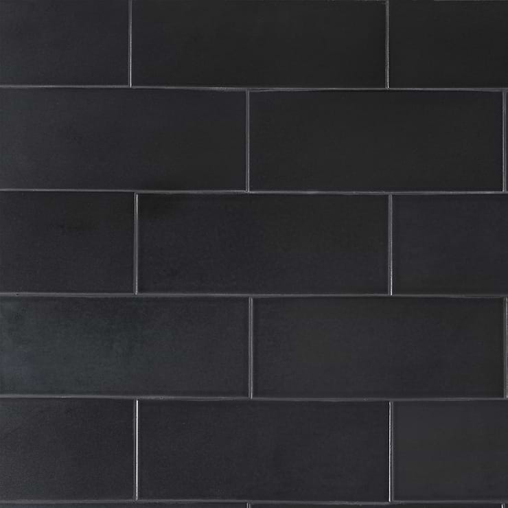 Zeal Gunmetal Gray 5x12 Polished Porcelain Tile