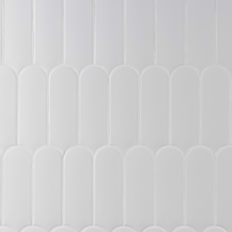 Parry Mist Gray 3x8 Fishscale Matte Ceramic Wall Tile
