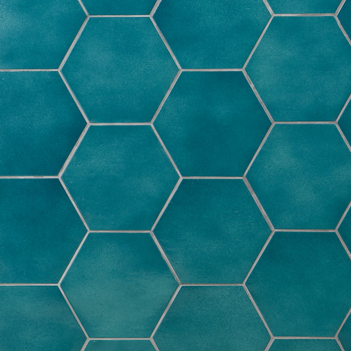 Cavallo Fiji Blue 7" Hexagon Glossy Porcelain Tile