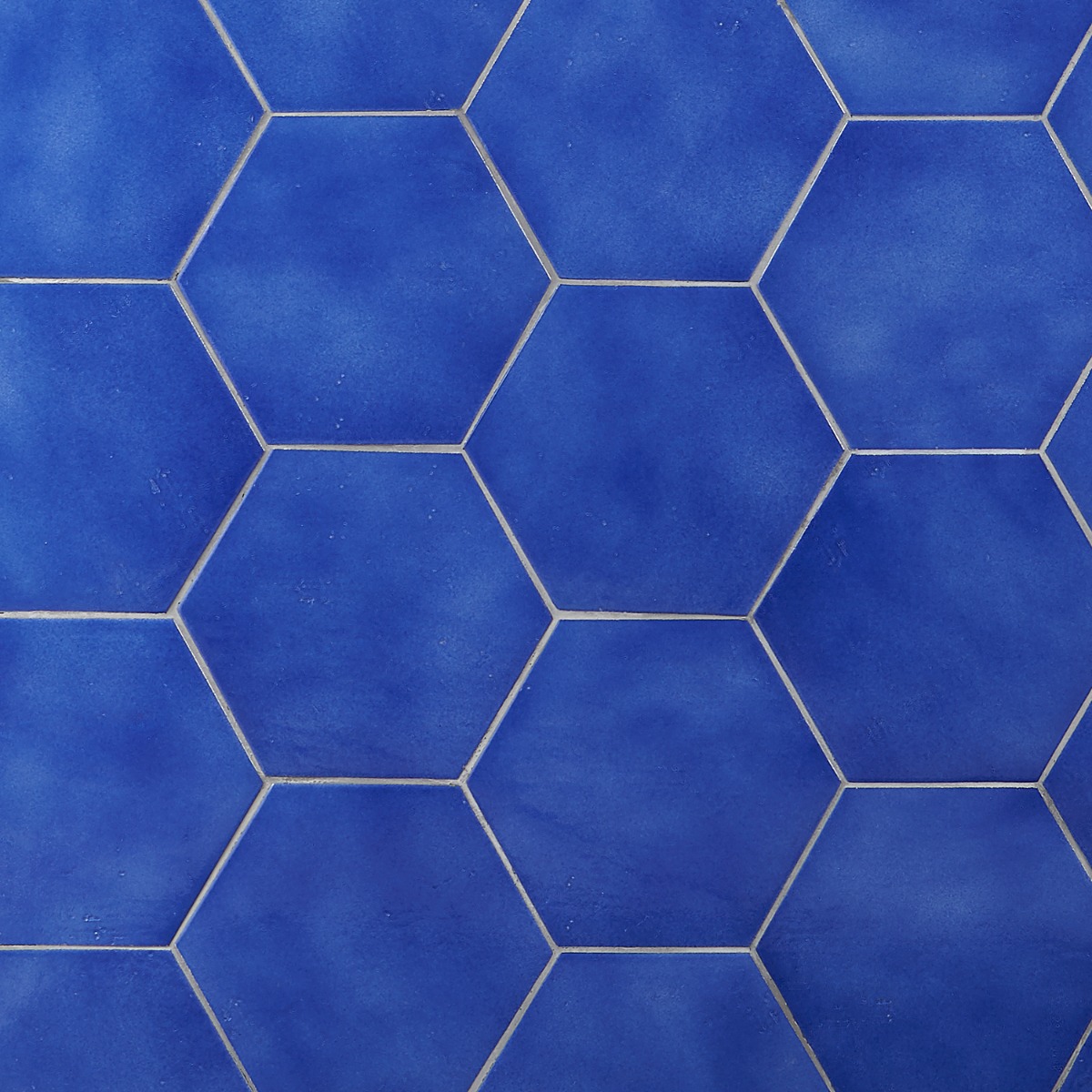 Cavallo Poseidon Blue 7" Hexagon Glossy Porcelain Tile