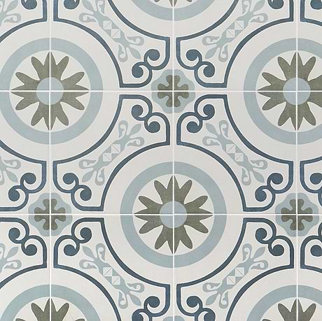 Encaustic Look Porcelain Tile for Backsplash,Kitchen Floor,Kitchen Wall,Bathroom Floor,Bathroom Wall,Shower Wall,Shower Floor,Outdoor Floor,Outdoor Wall,Commercial Floor