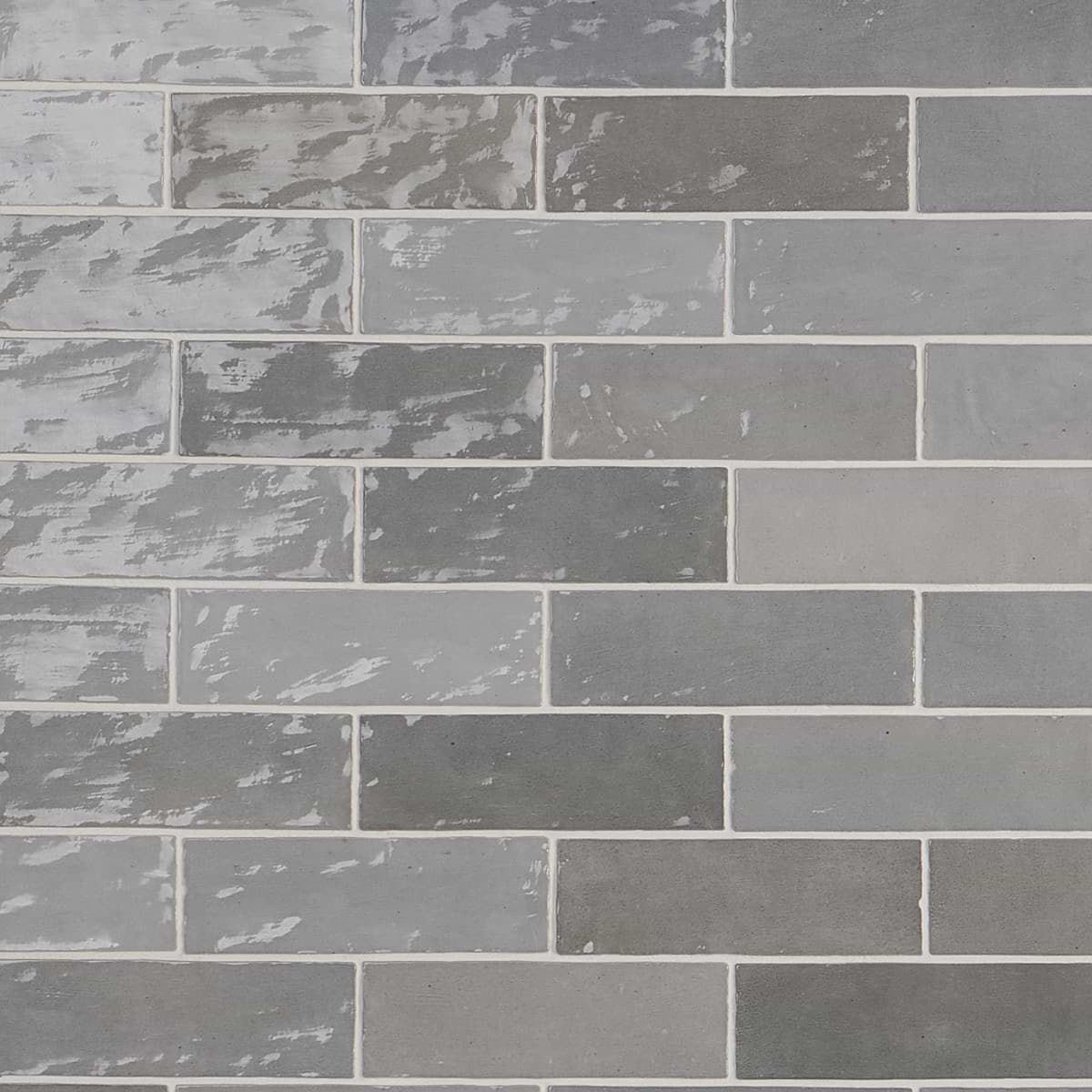 Portmore Gray 3x8 Glossy Ceramic Subway Tile