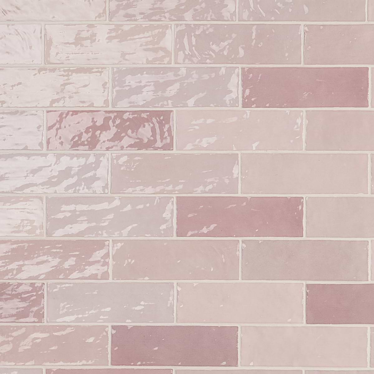 Portmore Pink 3x8 Glossy Ceramic Subway Tile