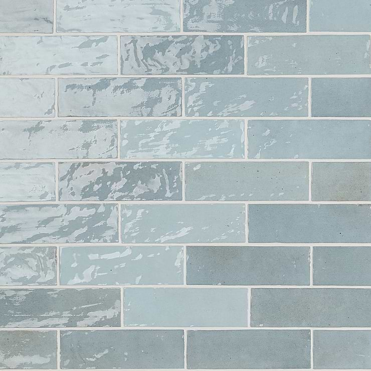 Portmore Sky Blue 3x8 Glossy Ceramic Subway Tile