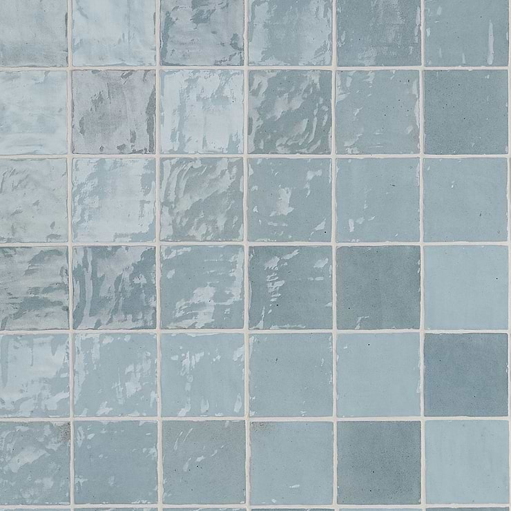 Portmore Sky Blue 4x4 Glossy Ceramic Tile