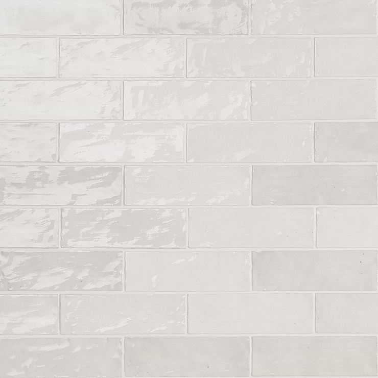 Portmore White 3x8 Glossy Ceramic Subway Tile