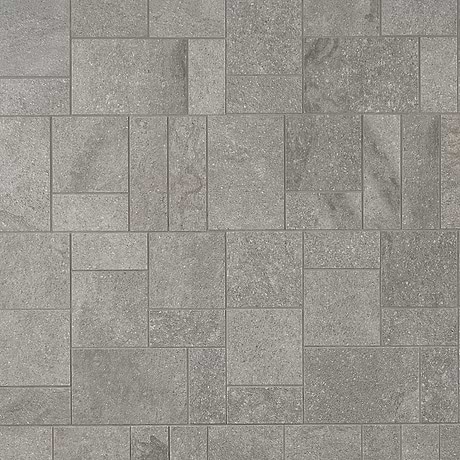 Acadia  French Pattern Slate Gray Quartz Look Matte Porcelain Mosaic Tile