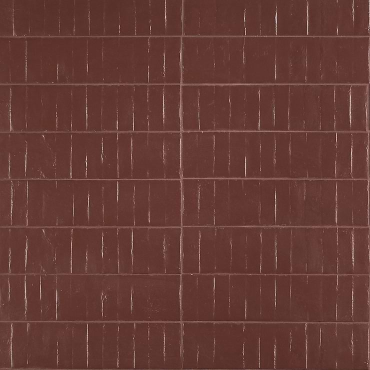 Rework Burgundy Red 3x12 Matte Porcelain Tile