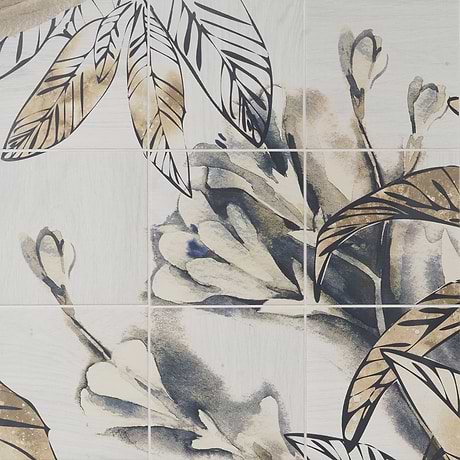 Angela Harris Wilder Autumn Leaves Mural 8x8 Matte Porcelain Tile