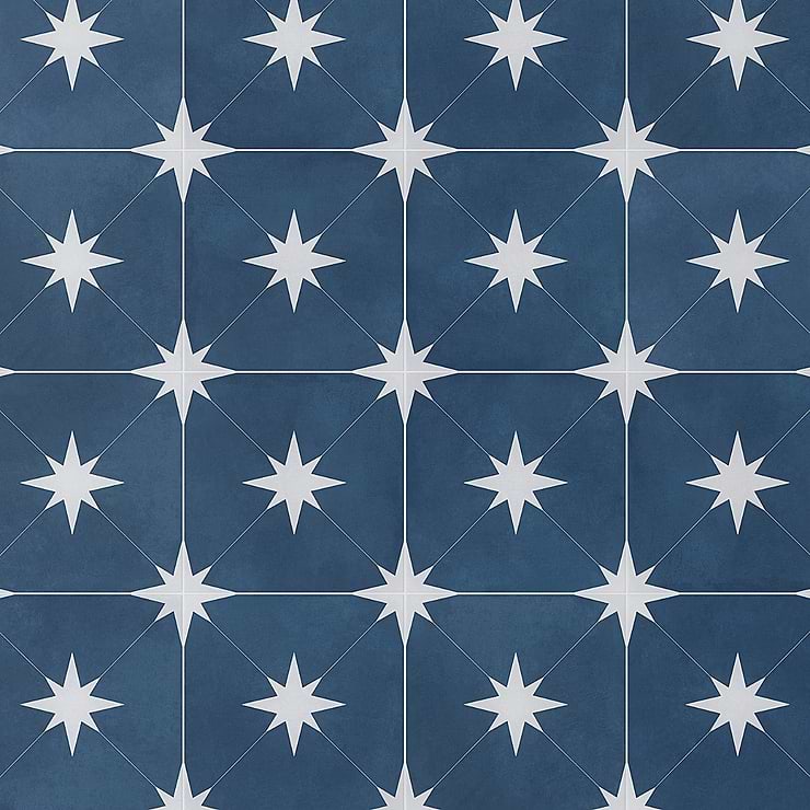 Tau Navy Blue 9x9 Matte Porcelain Tile