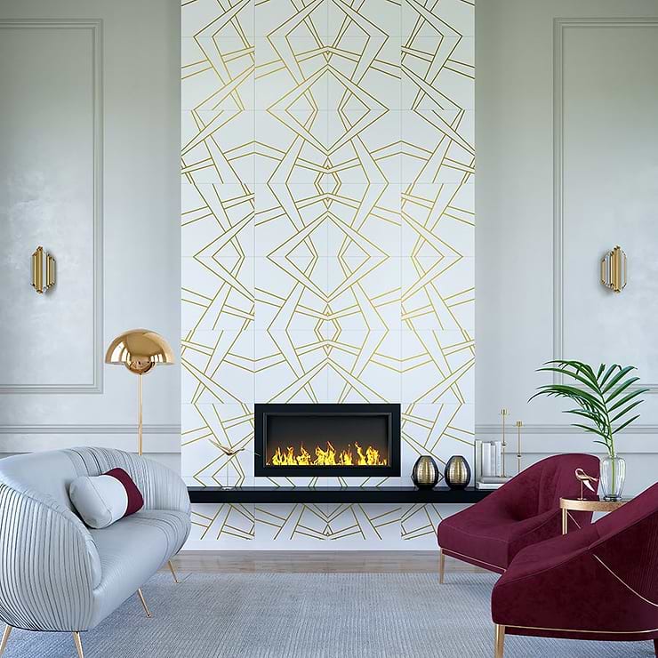 Nanoglass & Brass Tile