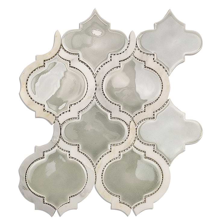 Nabi Arabesque Tundra Marble And Ceramic Tile