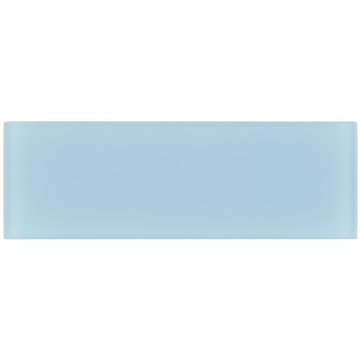 Loft Blue Gray 4x12 Frosted Glass Tile