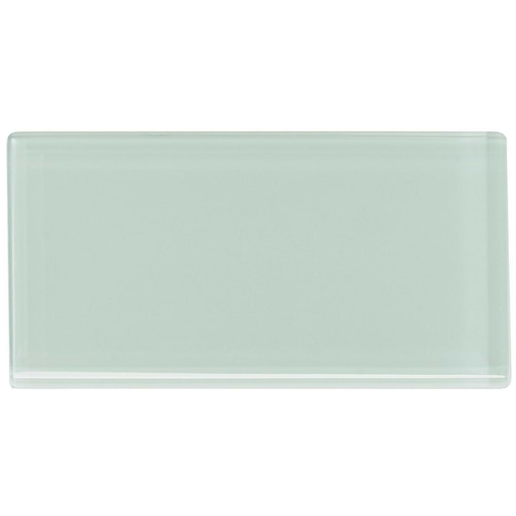 Loft Seafoam Green 3x6 Polished Glass Subway Tile