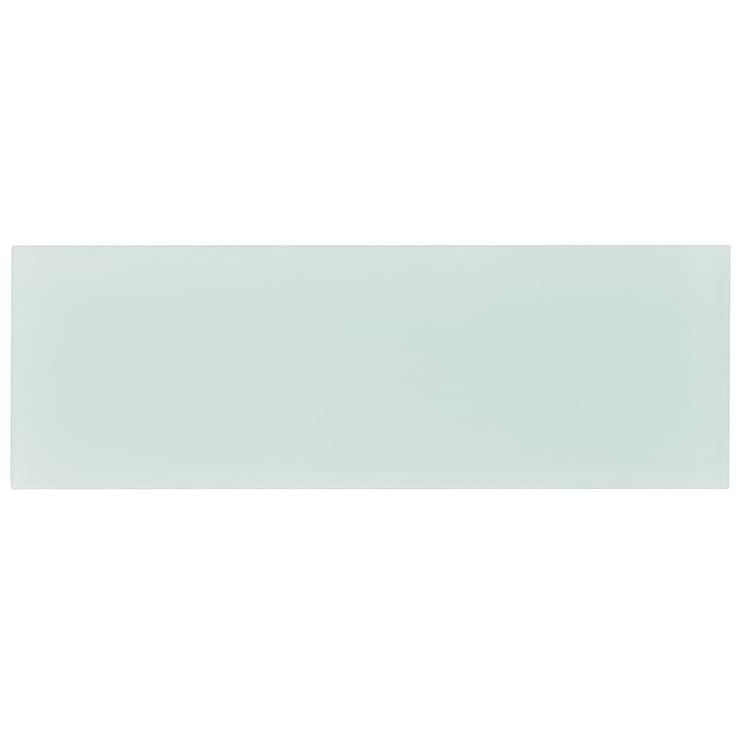 Loft Seafoam Green 4x12 Frosted Glass Subway Tile