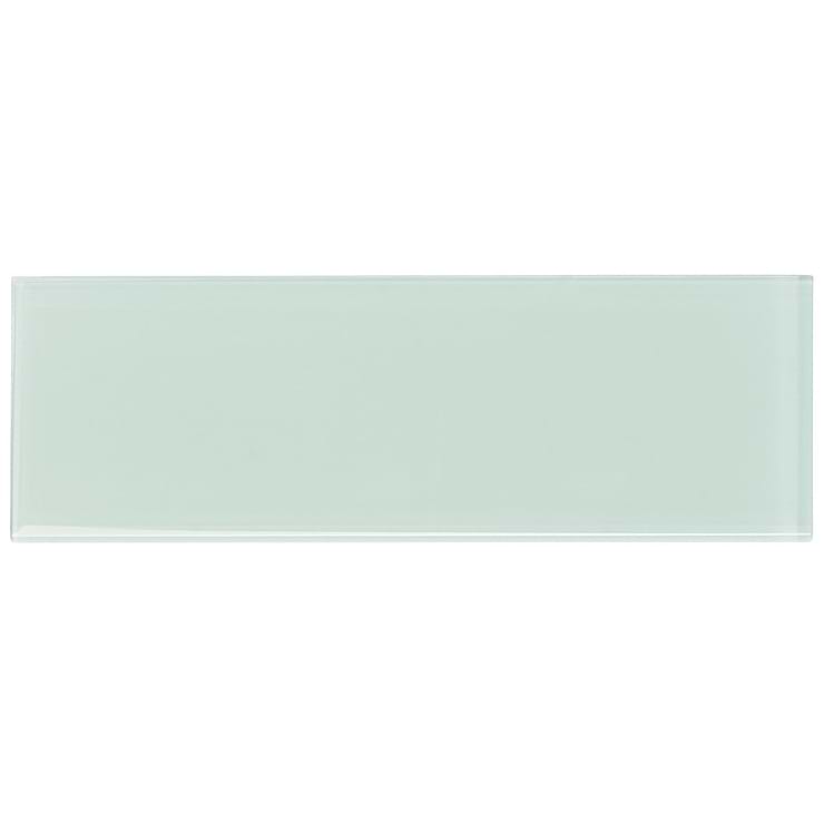 Loft Seafoam Green 4x12 Polished Glass Subway Tile