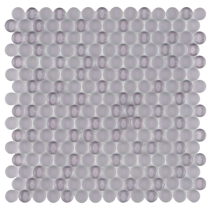 Loft Wisteria 3/4" Penny Round Glass Tile