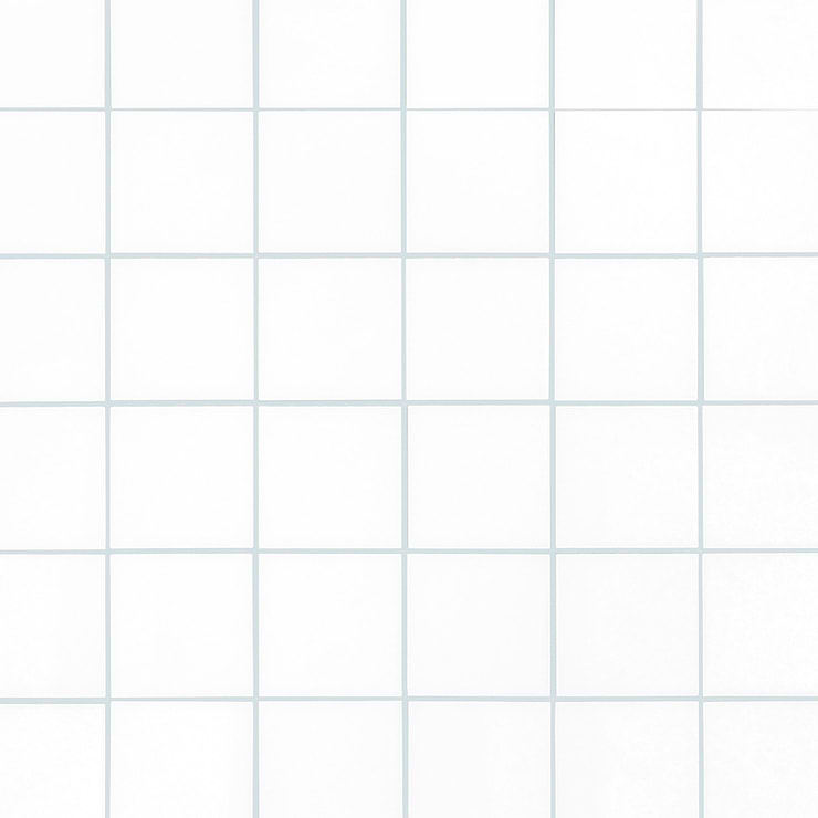 Simple White Squares Crystallized Thassos Tile