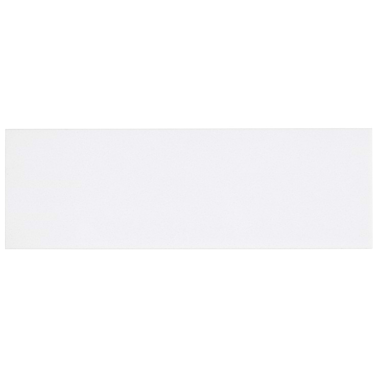 Nanoglass White 6x18 Polished Subway Tile