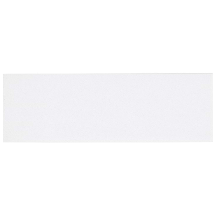 Nanoglass White 6x18 Polished Subway Tile