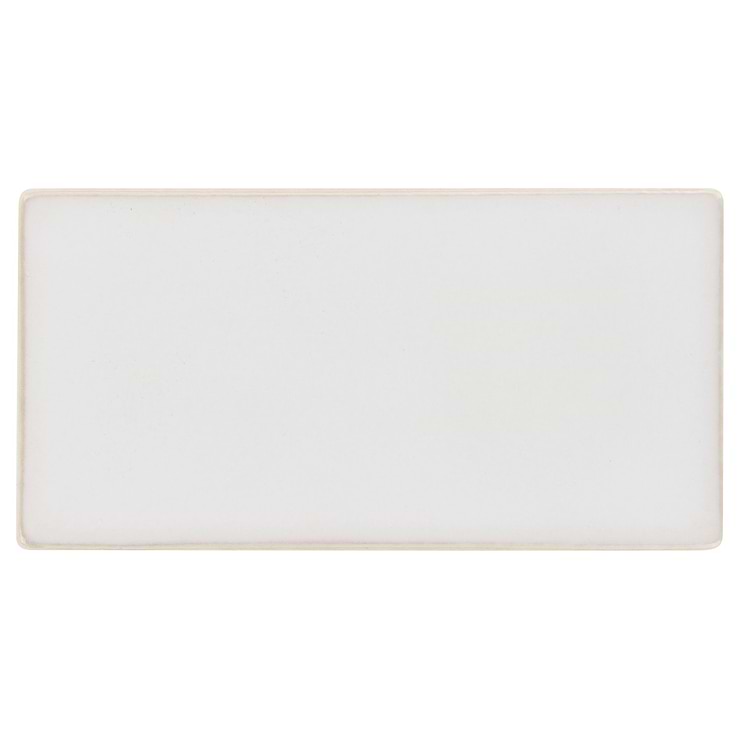 Nabi Subway Natural White 3x6 Glossy Glass Tile