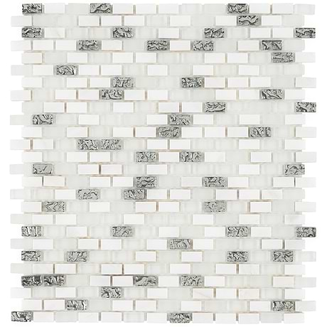 Decorative Marble + Glass Tile for Backsplash,Kitchen Wall,Bathroom Wall,Shower Wall